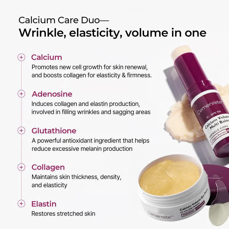 CALCIUM VOLUME BALM + 60EA COLLAGEN EYE PATCH
