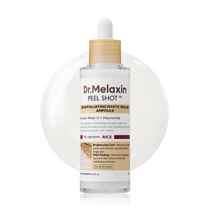 RICE PEEL SHOT SERUM AMPOULE - DR.MELAXIN™